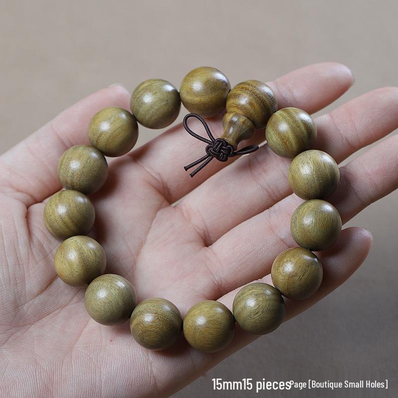 Argentina Green Sandalwood Men's and Women's Bracelet - 108 Beads, Prayer Beads of Yu Sandalwood & Rosewood.