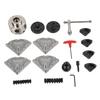 Lathe Chuck 3.75in 1INx8TPI Thread 4 Jaw Alloy Steel Wood Turning Chuck Set for Grinder Milling Drilling Machine