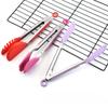 Food Tongs Stainless Steel Tongs Silicone Non-stick Cooking Clips Non-Slip Cooking Clip Clamp BBQ Salad Tools Grill  Accessories