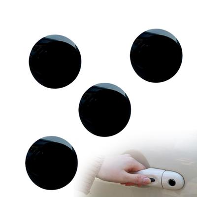 Kryt šroubu zámku dveří auta, Samolepka chrániče zámku auta, 4 přenosné samolepky z uhlíkových vláken