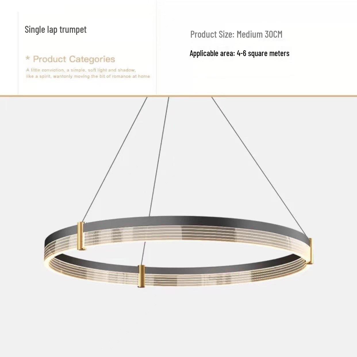 

Nordic Minimalist LED Chandelier for Living Room, Office, or Bedroom Warm light