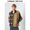 UR Men's Retro Color-block Patchwork Jacket