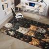 Cute Kitten Theme Chair Mat Office Carpet Oversized Rug for Home Decor, Sofa Carpet, Office Flooring Gift, Suitable for Bedroom, Living Room