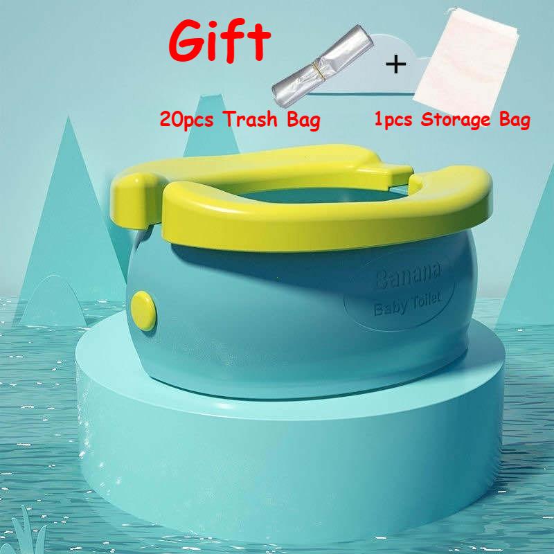 Children's Foldable Potty Training Seat Easy To Clean Toilet Seat Boys and Girl Birthday Gift Portable Travel Baby Potty Camping