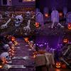 Halloween Skelett-Pfähle Realistischer Pfahl, Gruselige Totenkopf-Hand Gartendekoration für Schilder Außenbereich Garten Rasen Friedhof Dekoration Menschlicher Knochen