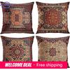 Pillowcase Vintage Persian Carpet Pattern Decoration Pillow Cover Home Decor Linen Square Floral Cushion Cover