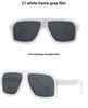 Women's sunglasses, retro large-frame square sunglasses, male and female pilot sunglasses.