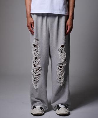 Peideomeonteu Class Damaged Scratch Sweatpants (Gray)
