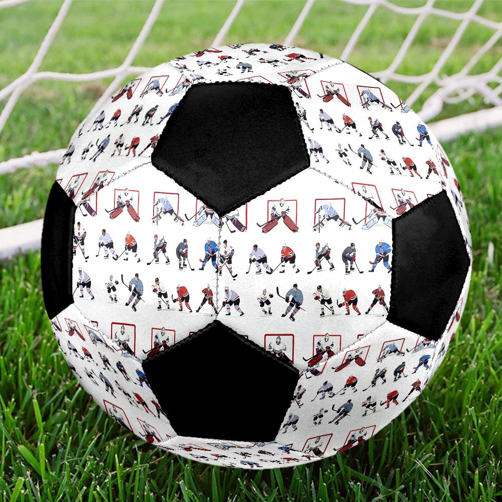 ice hockey Theme Size 5 Soccer Ball, Suitable for Both Indoor and Outdoor Matches, a Gift Suitable for Everyone.