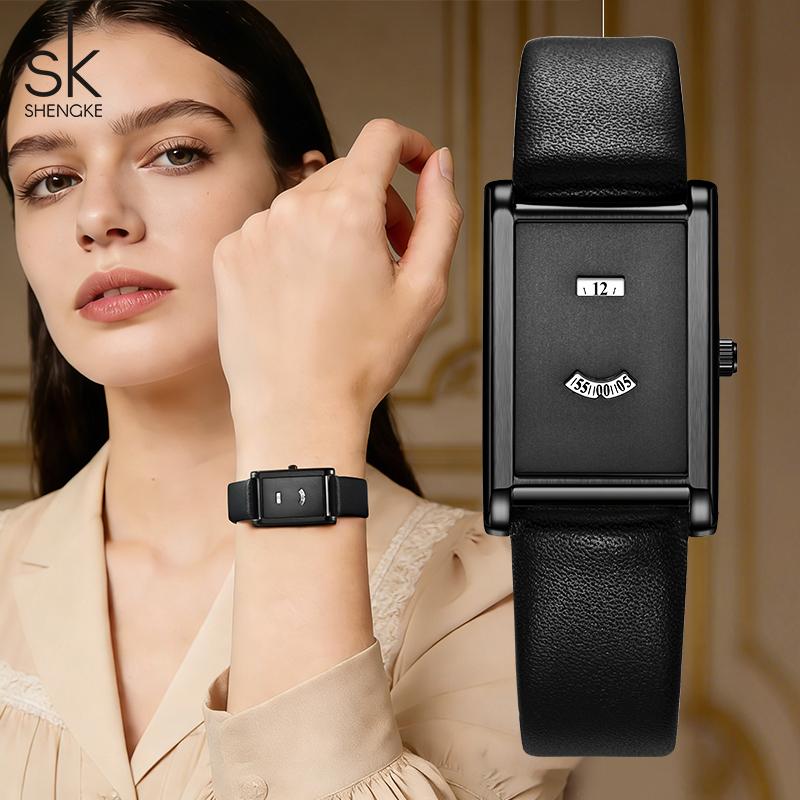 SHENGKE Novo Design Relógios Femininos Estilos Clássicos Originais Relógios de Pulso Quartz Femininos Marca Top Melhores Presentes para Senhoras Relógio