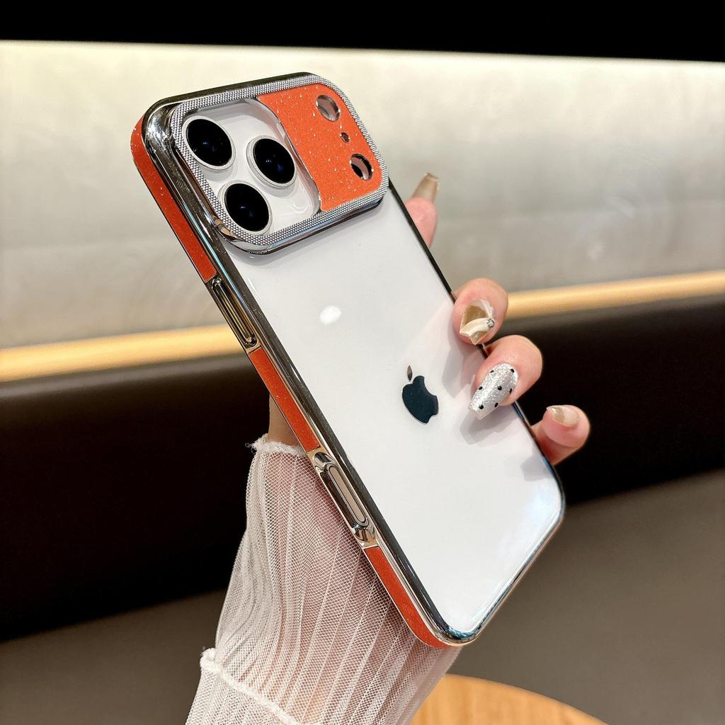 High-Transparency Electroplated Glitter Protective Case for Apple 17 Promax - Drop-Proof and Stylish