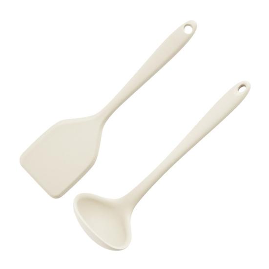 Yousheng Mini Silicone Spatula Soup Spoon Set for Non-Stick Cookware Heat-Resistant Kitchen Utensils with Hanging Loop Small Flexible Scraper for