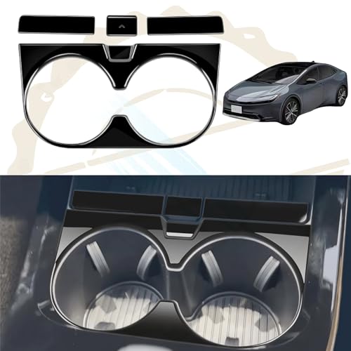 

DodoxDIY Совместимо с аксессуарами для нового Prius 60 серии Накладка на панель подстаканника центральной консоли Украшение Кастомные детали интерьера Черный рояльный лак