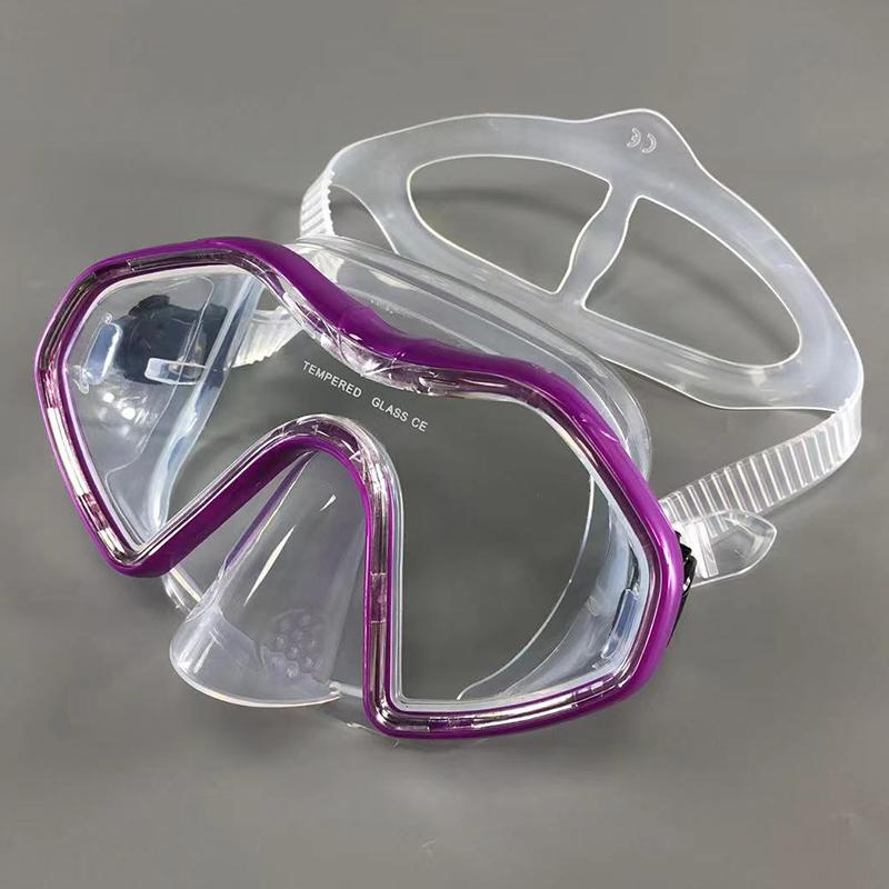 Schnorcheln Tauchmaske kostenlose Taucherbrille Silikonrock Panorama-Tauchmaske für Erwachsene Schwimmen Schnorcheln
