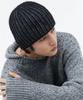 TRIP LE SENS Wool Hair Two-Tone Beanie_Black