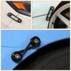 GOLD DEER 4pcs Bumper Quick Release with 12 O-Ring Fasteners Quick Release Fasteners Black