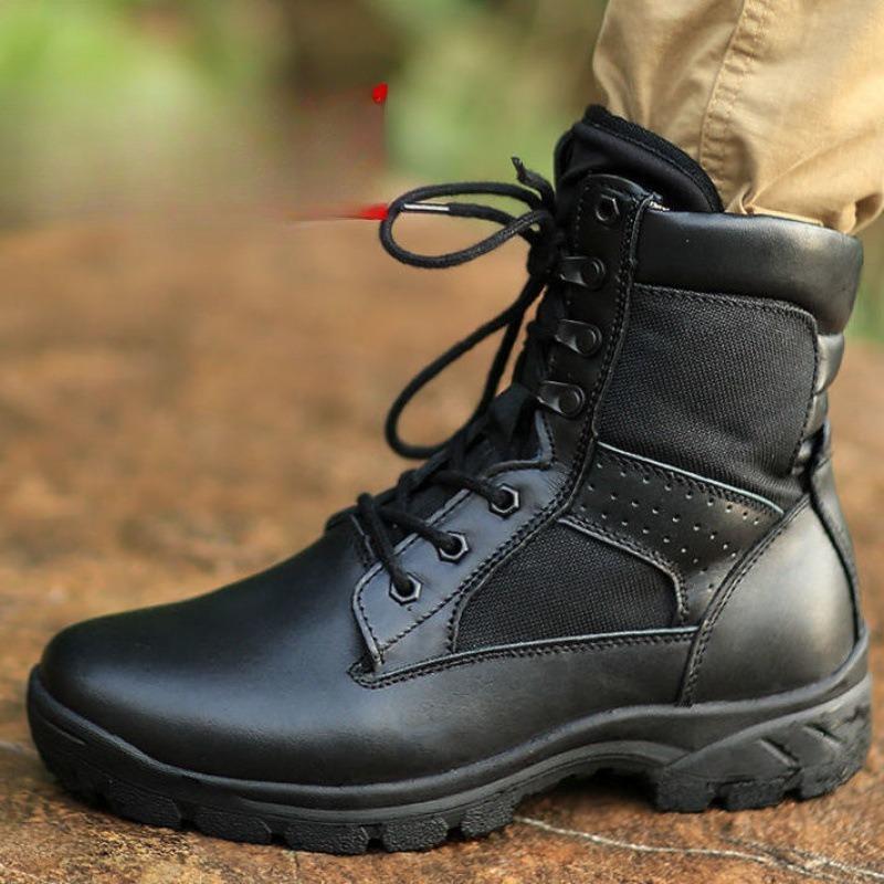 Unisex Boots High-top Boot High Quality Casual Leather Boots Work Safety Boot Desert Combat Boots for Men Women Hiking Boot Bota
