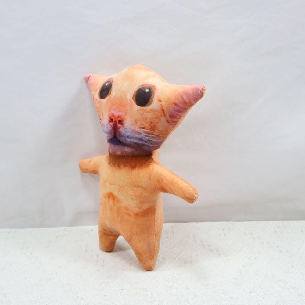 Cartoon Yellow Cat Plush Toys Home Decor Stuffed Cat Doll Creative Cat Pillow Doll Room Decoration