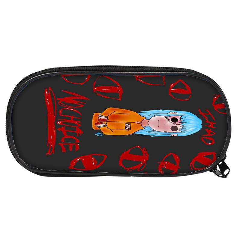 Student Pencil Case With Sally Face Cartoon Print Design Made Of Nylon For School And Office Use