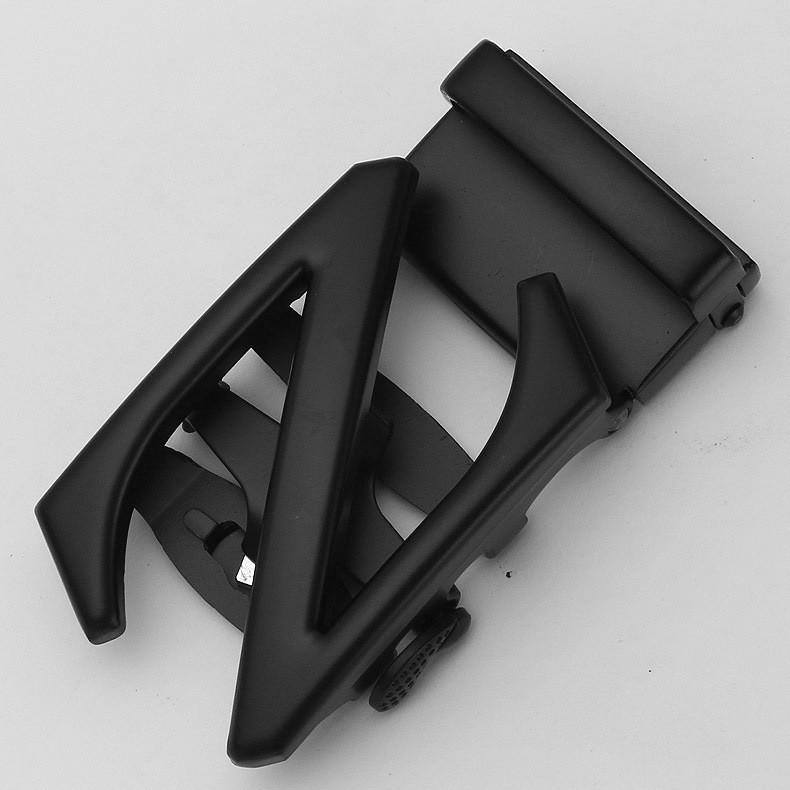 Versatile 3.5cm Men's High-quality Automatic Buckle Leather Waist Belt