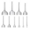10pc/set Leather Half-Round Hole Cutter, DIY Punch Strap Belt Wallet Bag Edge Cutting Tool, DIY Curve End Puncher with 5mm-50mm