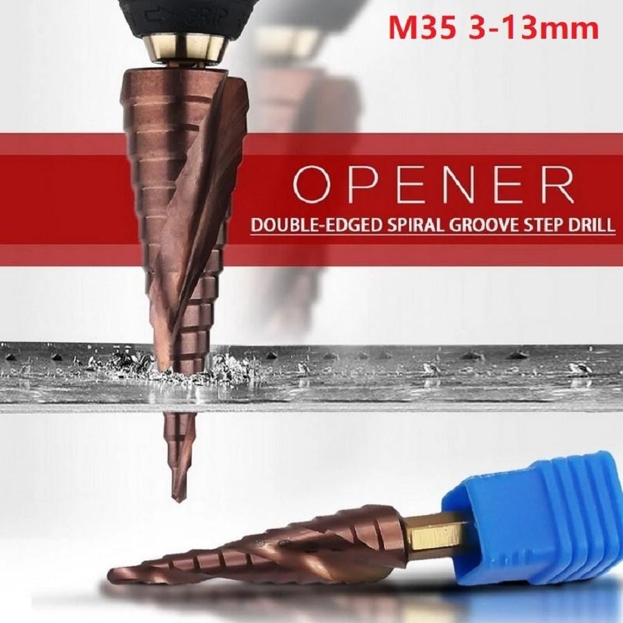 Step Drill Bit 77*47*6.35mm For 0.1~4mm Iron Efficient