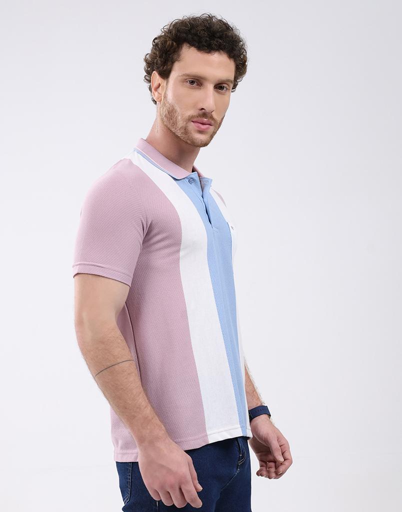 MONTE CARLO Men's Collar Neck Half Sleeve T-Shirt