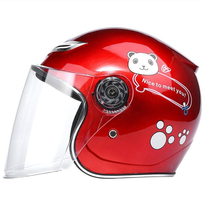 Cute Kids Bicycle Helmet 50-54cm Safety Motorcycle Scooter Helmet in Red Yellow Blue Personalized Protection for Children