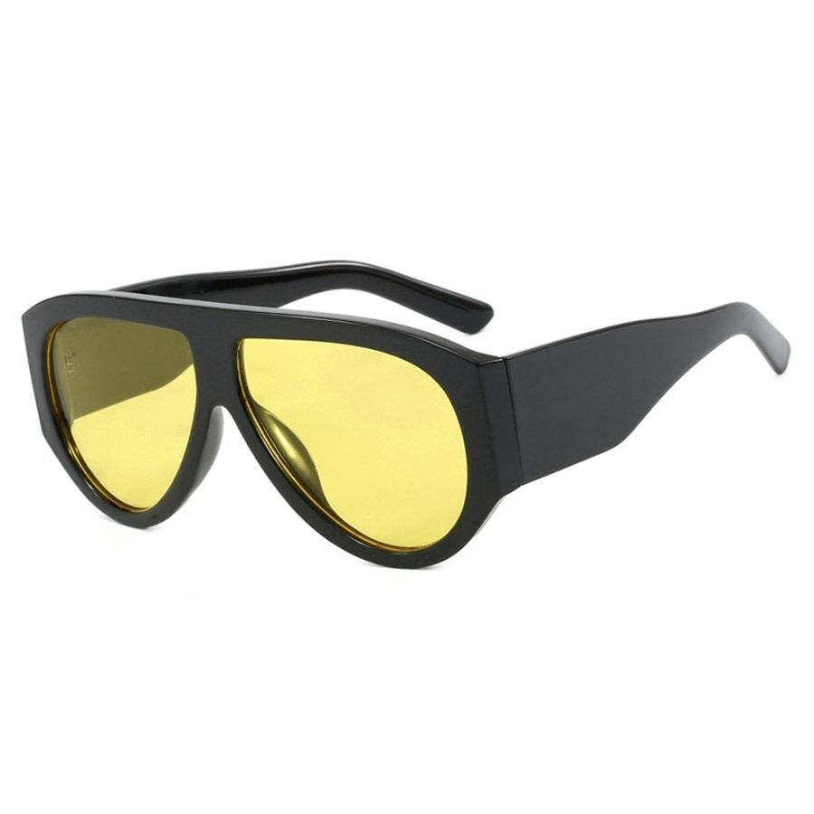 Vintage Oversized Print Sunglasses WomenNew Fashion Oval Hip Hop Sun Glasses Ladies Sexy Elegant Eyewear Leopard Gradient Shades