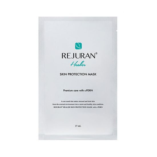 Rejuran Healer Skin Protection Mask, a unique patented product in Korea, containing skin-specific DNA ingredients.
