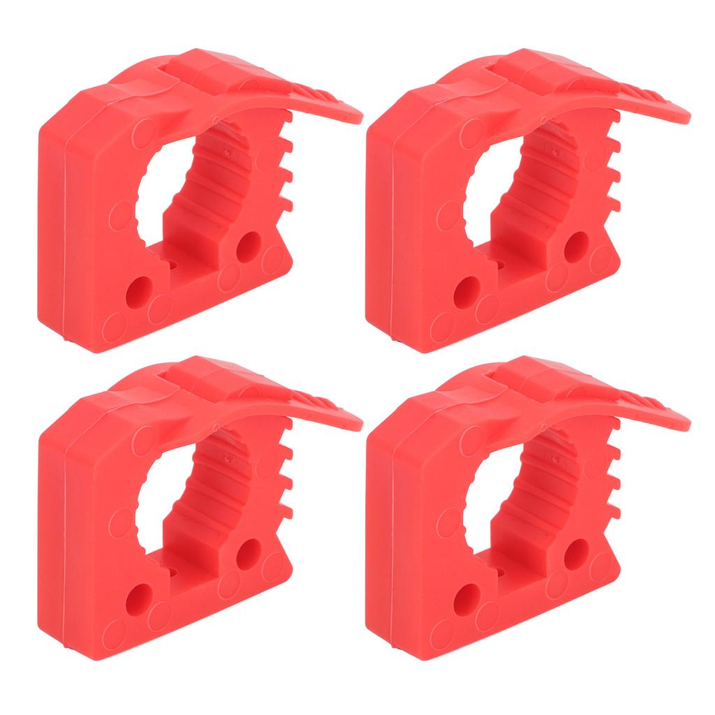 4PCS Shovel Holder Mount Rubber 5 Gears Adjustable Shovel Wall Mount Holder Clamp for Outdoor