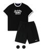 DOLPHIN WAVE APPAREL [Set] Dolphin Puff Print Big Logo Ringer Short Sleeve T-Shirt Black & Arch Logo Single-Pleat Shorts Black