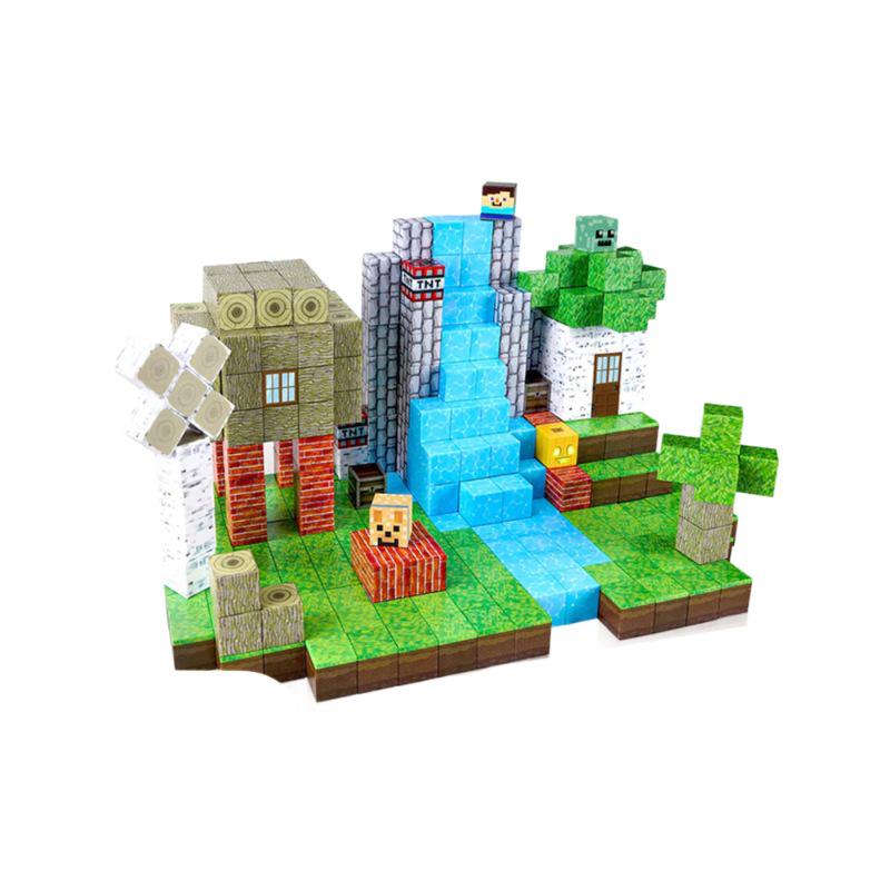 Magnetic Building Blocks: Primeval Forest Educational Toy Set