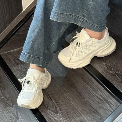 Platform dad schoenen dames 2025 nieuwe herfst veelzijdig kleine hoogteverhoging casual sportschoenen student broodschoenen dames