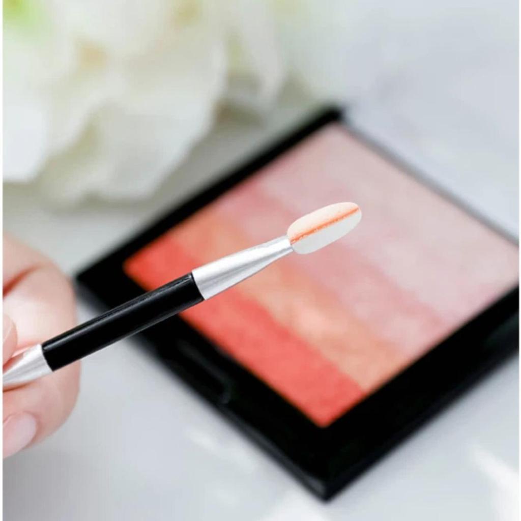UPLUS Dual-Ended Eyeshadow Stick, Disposable Eyeshadow Brush, Sponge Eye Makeup Tool, 20pcs Box Set