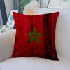M-Morocco Map Flag Pillow Cushion Cover Pillowcase Living Room Sofa Home Decor Customized
