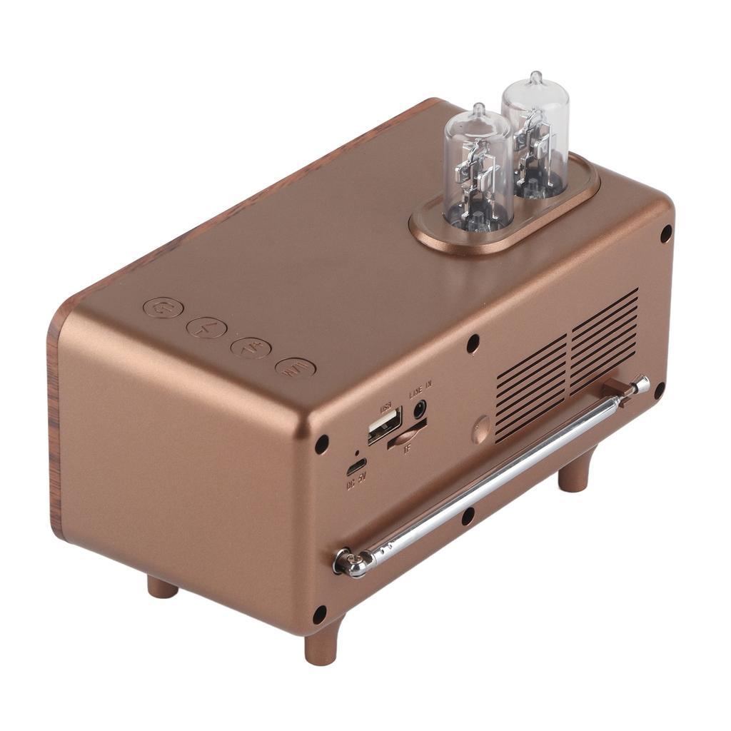 B9 Retro Bluetooth Speaker Low Latency USB Desktop Retro Speakers with Radio for Computer Desktops