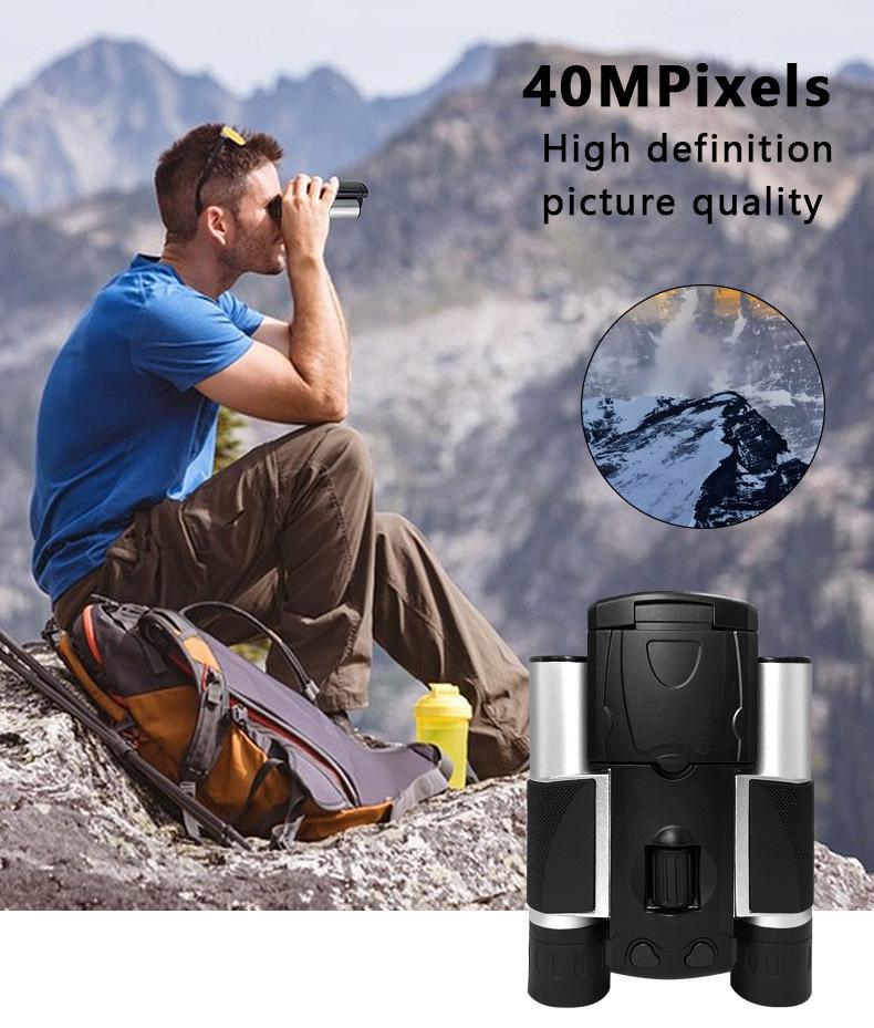 HD Digital Binoculars with Video and Photo, Starlight Night Vision, Bird Watching, Outdoor Scope, and Screen Display.
