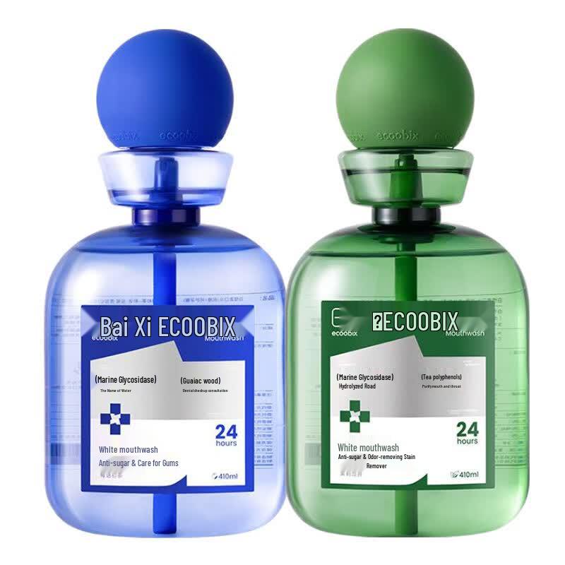 BaiXi Longjing & Blueberry Alcohol-Free Mouthwash 2-Pack
