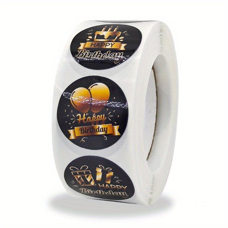 

500 наклеек/рулон наклеек с днем ​​рождения, конверт с самоклеющейся наклейкой 500 sheets/roll