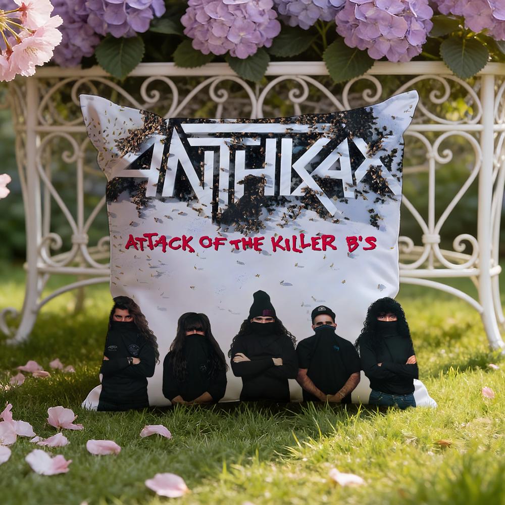 A-Anthrax Band Cushion Cover Home & Car Dual-Scene Pillow Cover: Reversible for Premium Comfort