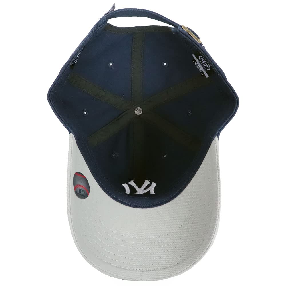 47 Brand Cap Kids Major League Children's Hat Logo Low Cap Baseball Cap Boys Girls Brand Two Tone Color NY NEW YORK YANKEES New York Yankees Navy X