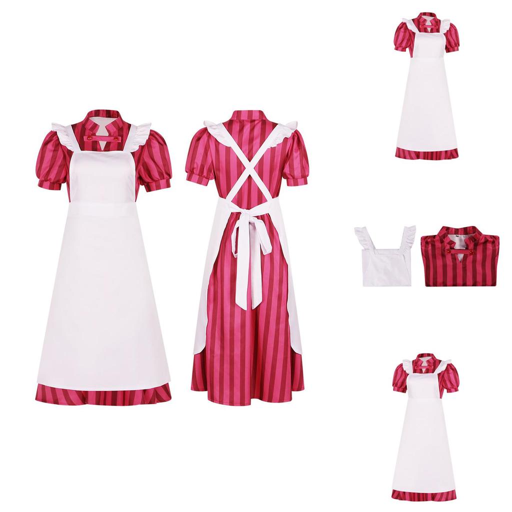 Stylish Canglu Cosplay Outfit For Boys And Girls Includes Dress And Apron In Trendy Colors