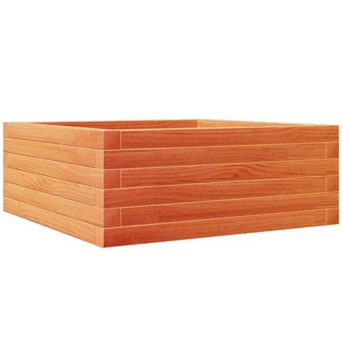 VidaXL Planter Wax Brown 60x60x23 Cm Solid Pine Wood, Outdoor Planter, Flower Box, Plant Box, 847190