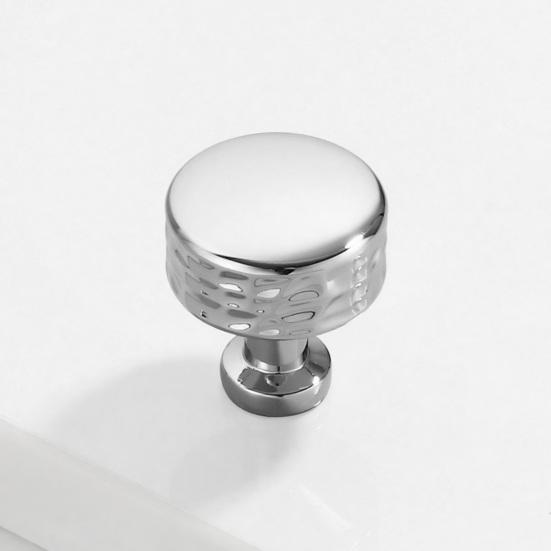 Door Knobs Polished Chrome Finish Zinc Alloy Interior Door Handle Decorative Non-Latching Drawers Cabinets Handle