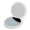 Sunscreen Test Camera Mirror 2X Magnifying Sunscreen Camera Portable Makeup Mirror with LED Light for Travel Skin