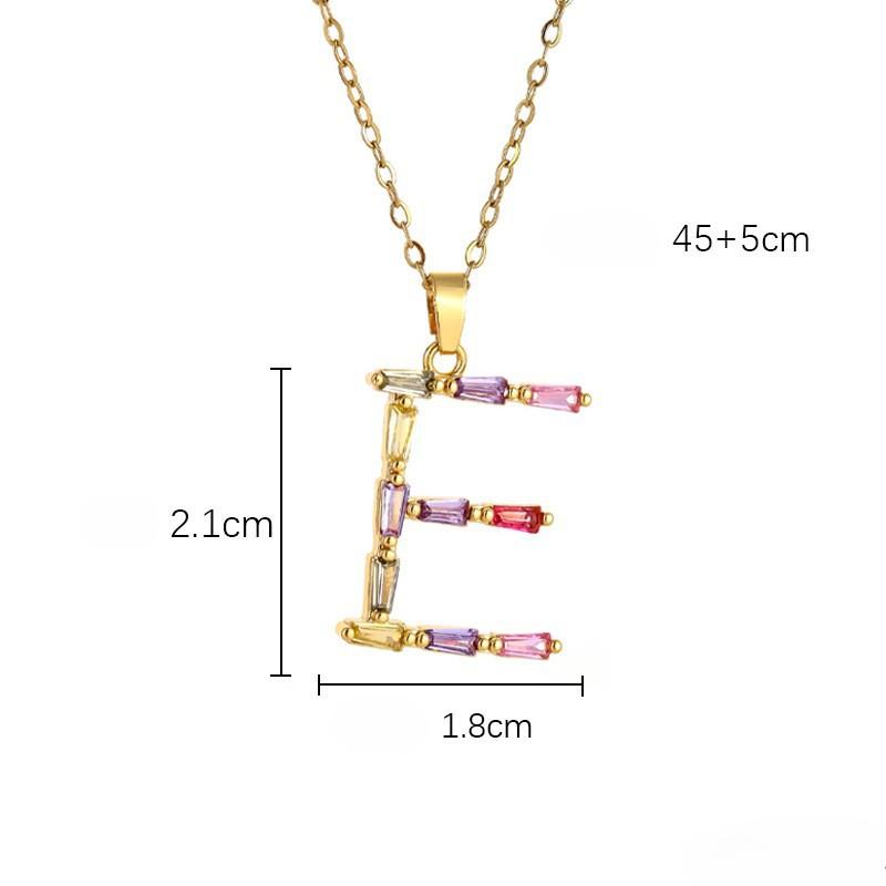 Ladies' Diamond & Colored Gemstone Metal Necklace, Heavy Craftsmanship Premium Design Initial Necklace, Gift for Women, Holiday Present, Party Jewelry