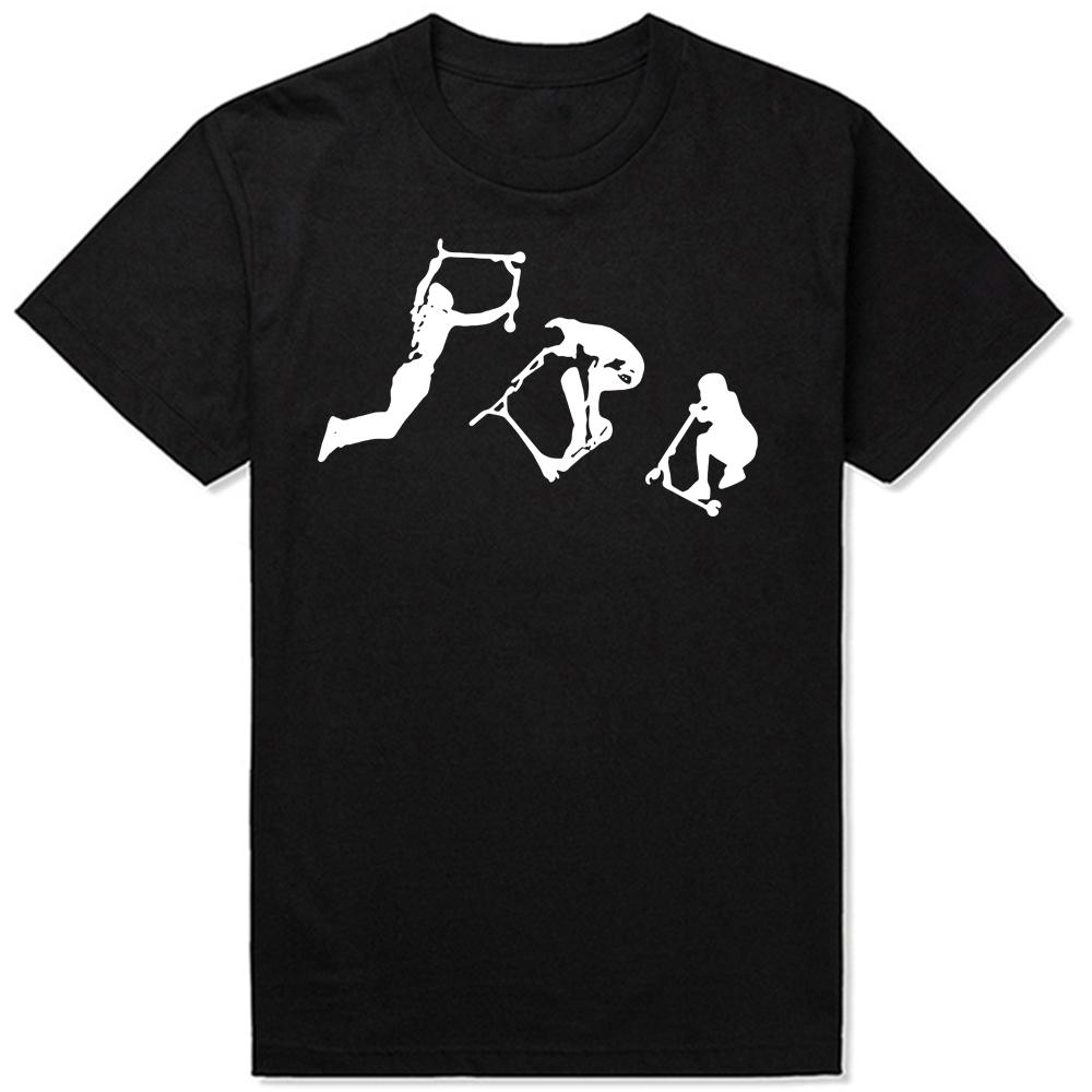 Roliga Stunt Scooter Scoot T-shirts Sommarstil Grafisk Bomull Streetwear Kortärmad Födelsedagspresenter T-shirt Herrkläder