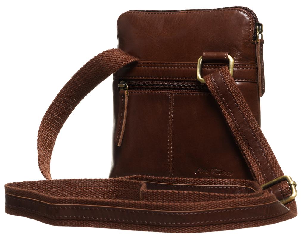 PTN 1904-TUM-0666 Brown Leather Bag