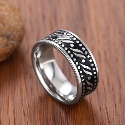 1pc Bague Tendance Neutre en Acier Titane, Port Quotidien Tendance, Accessoire Personnalisé